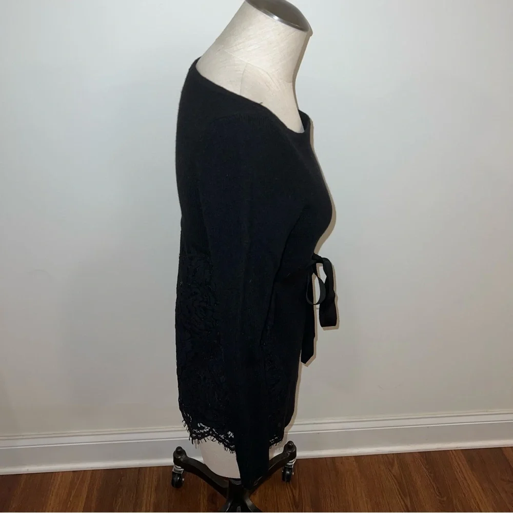 White House Black Market WHBM Lace-Back Sweater XS